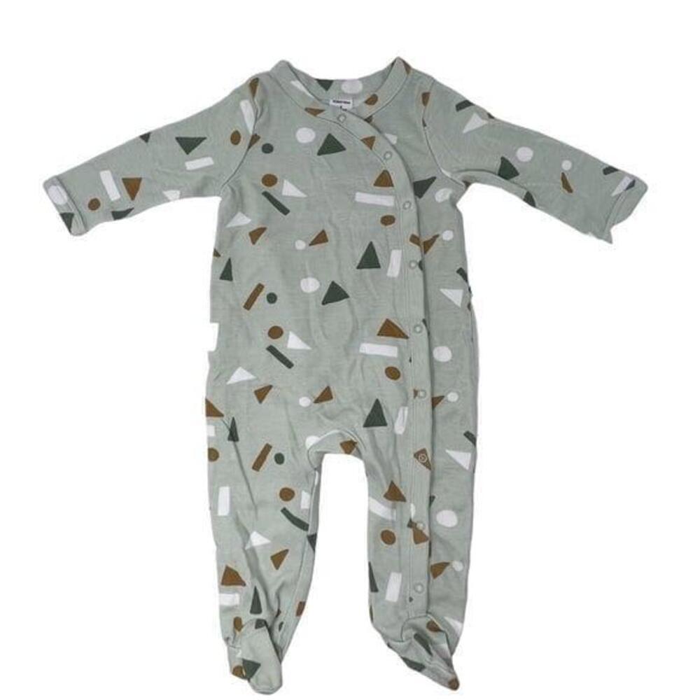 Nordstrom Patterned Button 3 Month Baby Footed Sleeper PJ